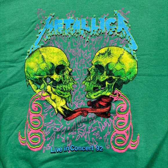 Metallica Live in Concert 92 Oversize Heavy Metal Crewneck L - Picture 2 of 4